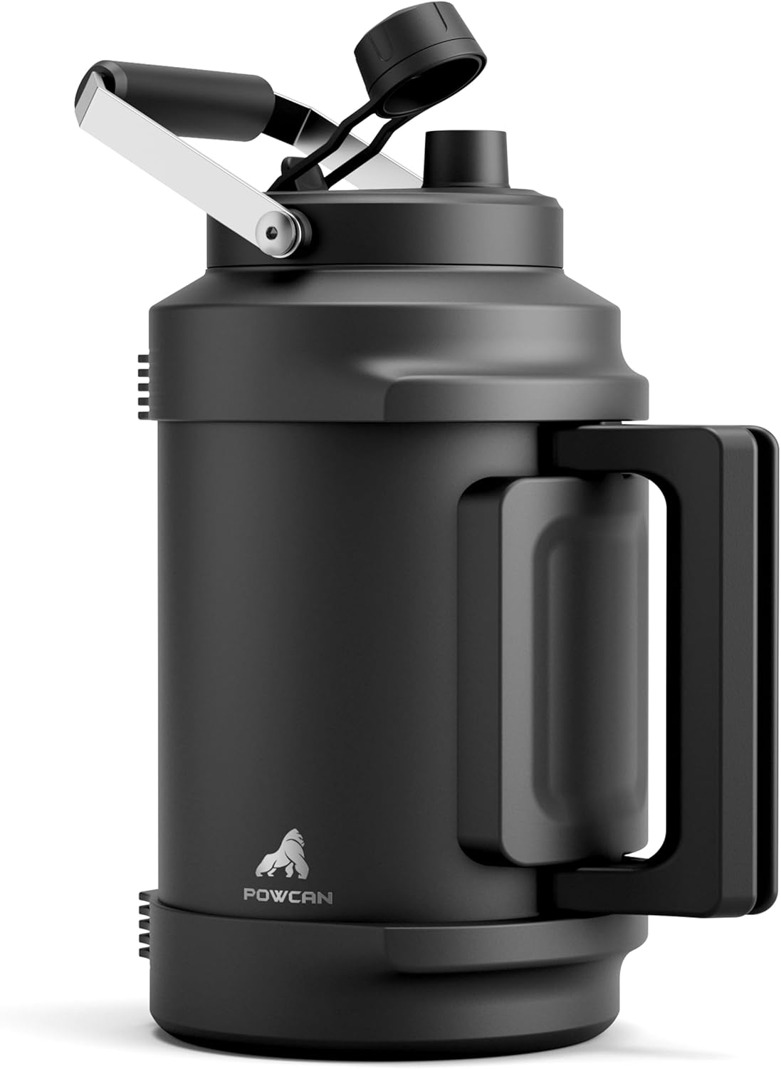 1 Gallon Insulated Water Bottle for Travel: 2-in-1 Straw Spout Lid