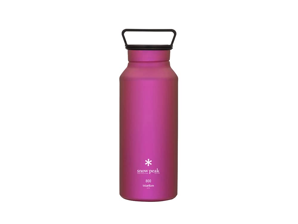 Snow Peak Recycled Titanium Aurora Bottle, Durable, Lightweight, Camping, Hiking, Backpacking Water Bottle, Ocean, 600ml