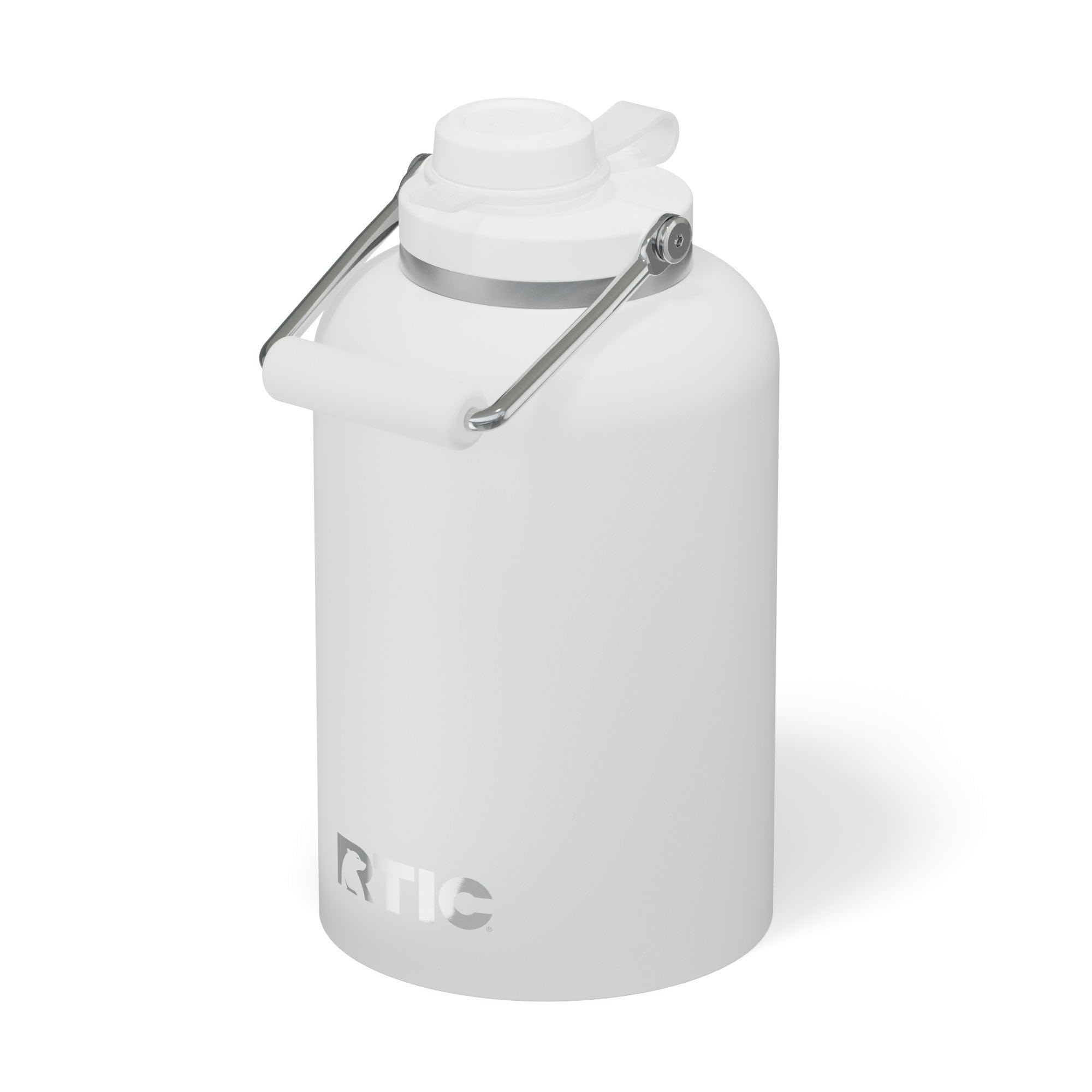 RTIC 1 Gallon Outback Jug, Stainless Steel, Ceramic Lined Insulated Water Bottle with Lid and Handle, BPA-Free, Double Wall Vacuum Insulation, Orchid