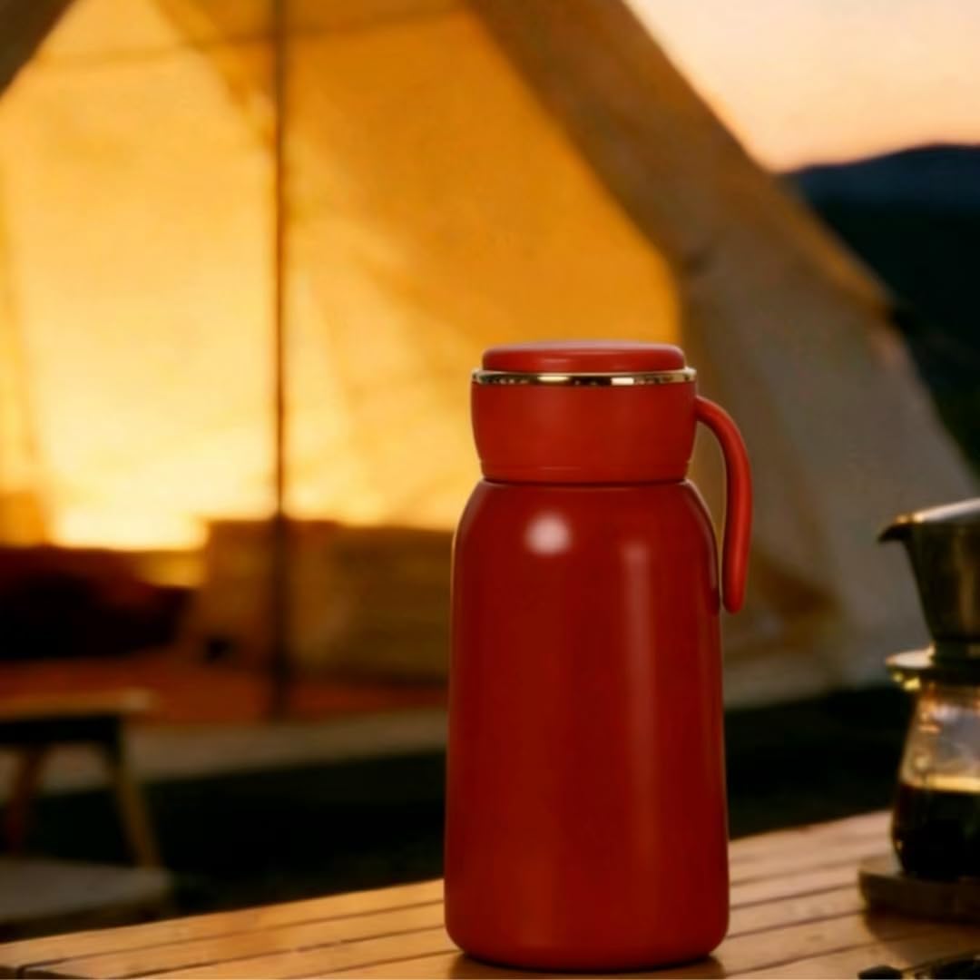 Mini Water Bottle, 10 oz, Insulated Tumbler ，Insulated Flask,Vacuum Stainless Steel Water Bottle, Leak Proof, BPA Free, for Hot & Cold Drinks (Red)