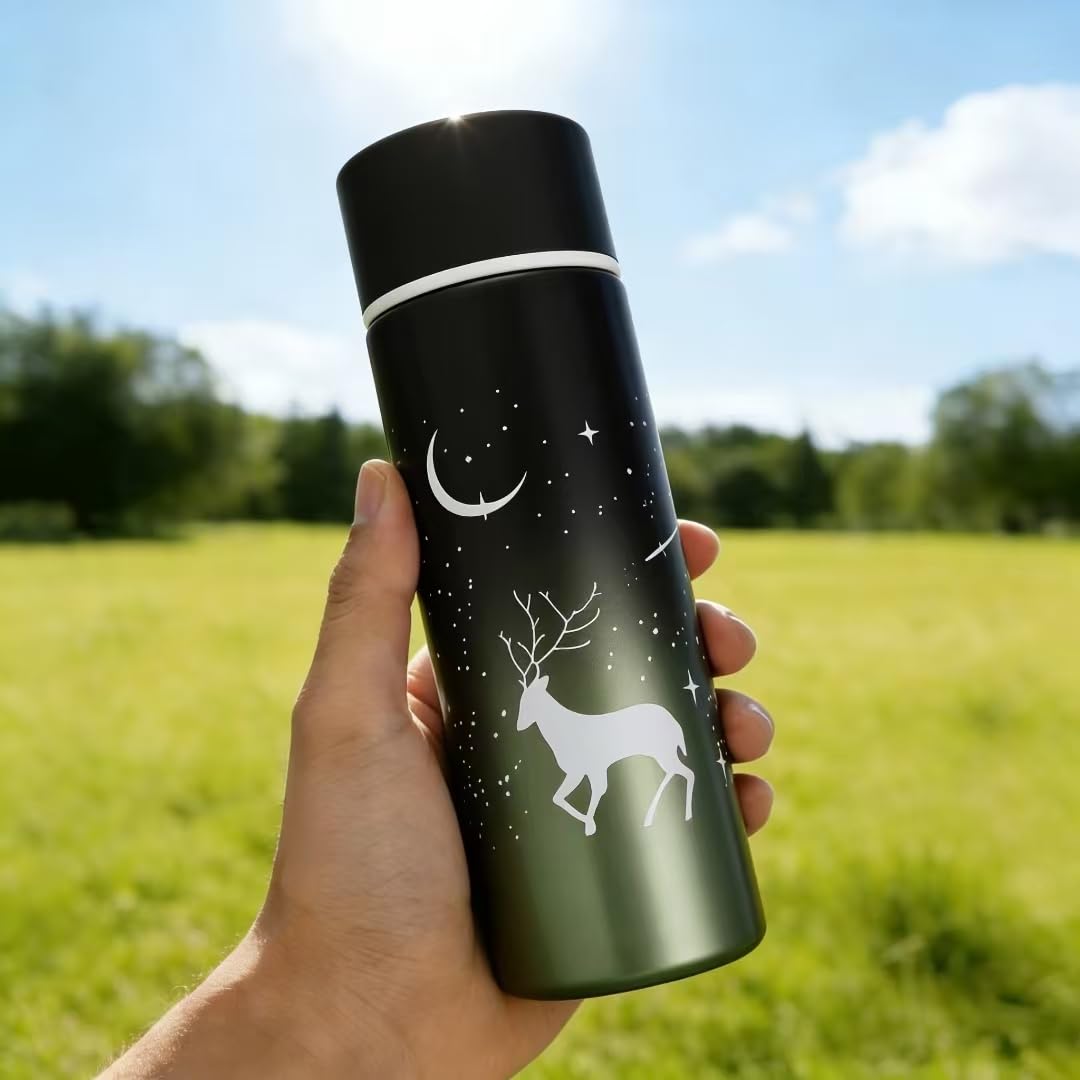 Mini WaterBottle, 5oz, Slim Stainless Steel, Small Insulated Coffee bottle, Small Tumbler, Mini Flask Keeps Drink Cold and Hot, Leak Proof Bottles for Purse, Lunch Bag,Coffee, BPA Free (Red)
