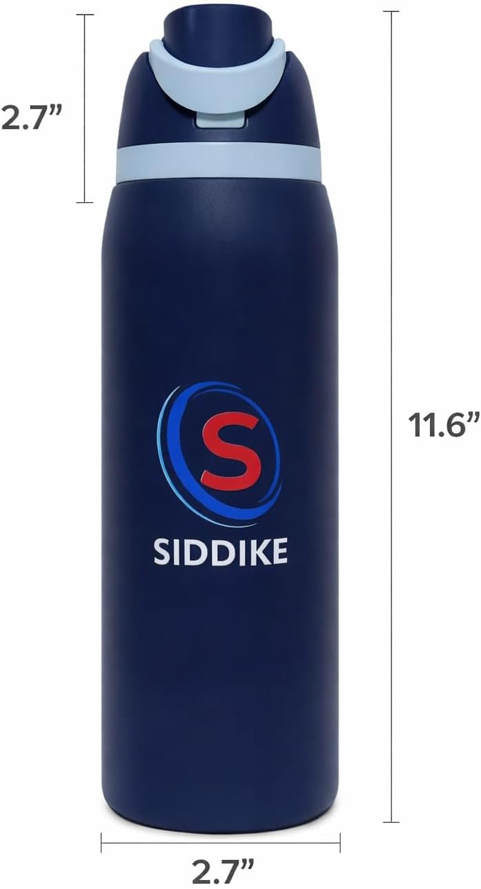Sports Water Bottles 40oz,Water Bottles Stainless Steel,Keeps Liquids Hot or Cold with Double Wall Vacuum Insulated Bottles, Leak-Proof Design,Water Bottles for Travel Gym Outdoor Use.