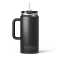RTIC 64 oz Ceramic Lined Insulated Road Trip Tumbler, Leak-Resistant Lid, White