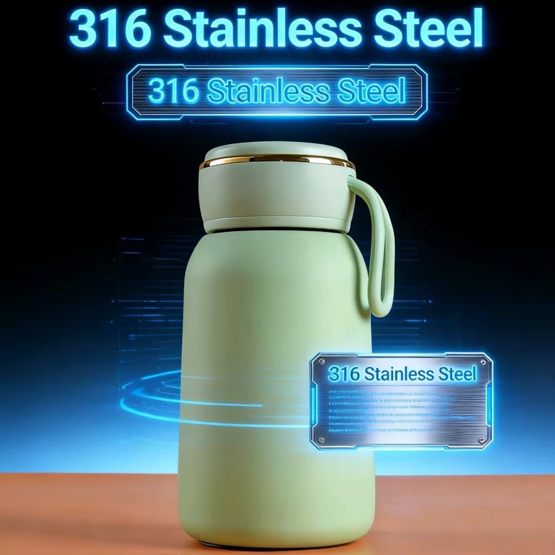Mini Water Bottle, 10 oz, Insulated Tumbler ，Insulated Flask,Vacuum Stainless Steel Water Bottle, Leak Proof, BPA Free, for Hot & Cold Drinks (Red)