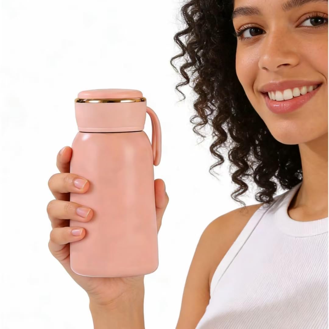 Mini Water Bottle, 10 oz, Insulated Tumbler ，Insulated Flask,Vacuum Stainless Steel Water Bottle, Leak Proof, BPA Free, for Hot & Cold Drinks (Red)