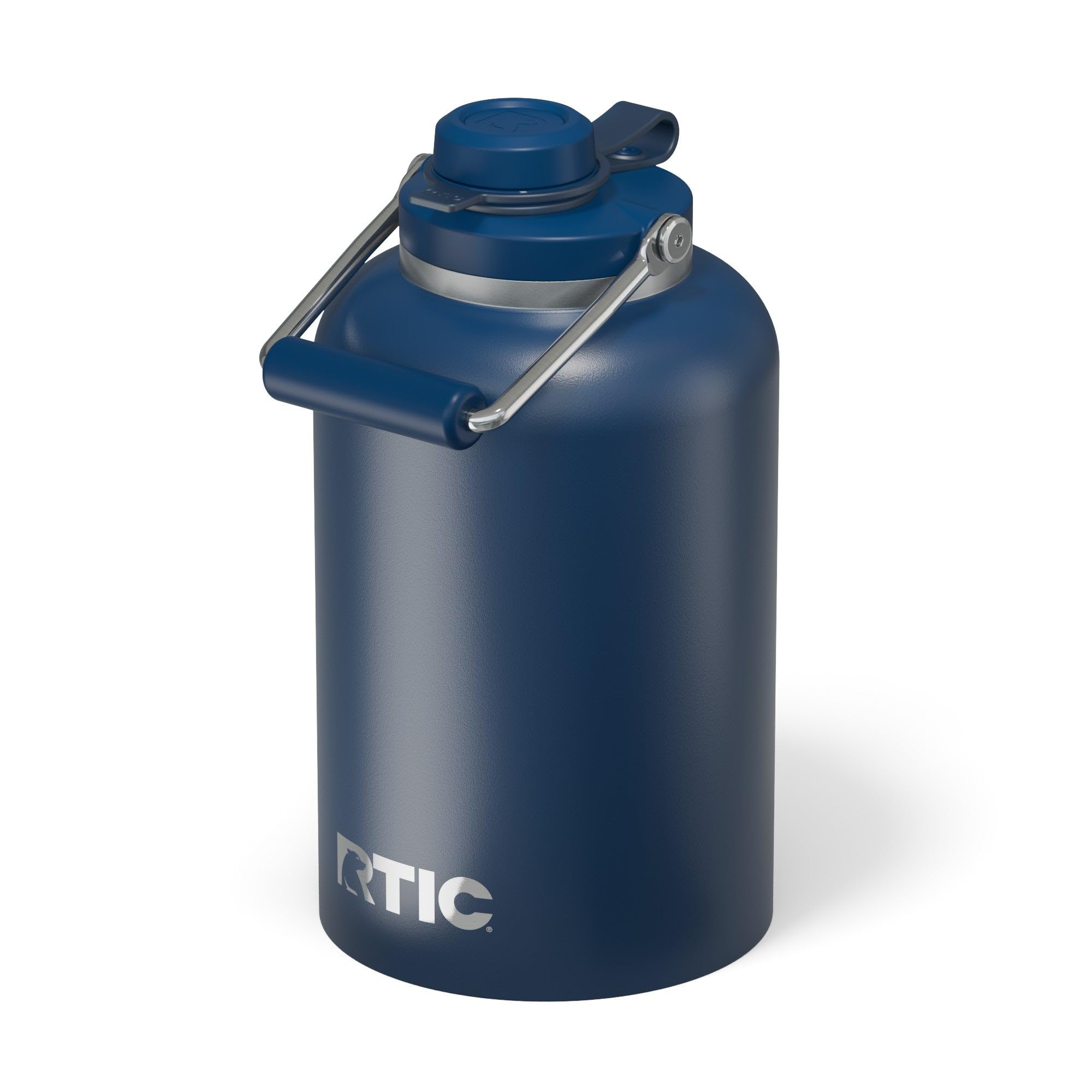 RTIC 1 Gallon Outback Jug, Stainless Steel, Ceramic Lined Insulated Water Bottle with Lid and Handle, BPA-Free, Double Wall Vacuum Insulation, Orchid