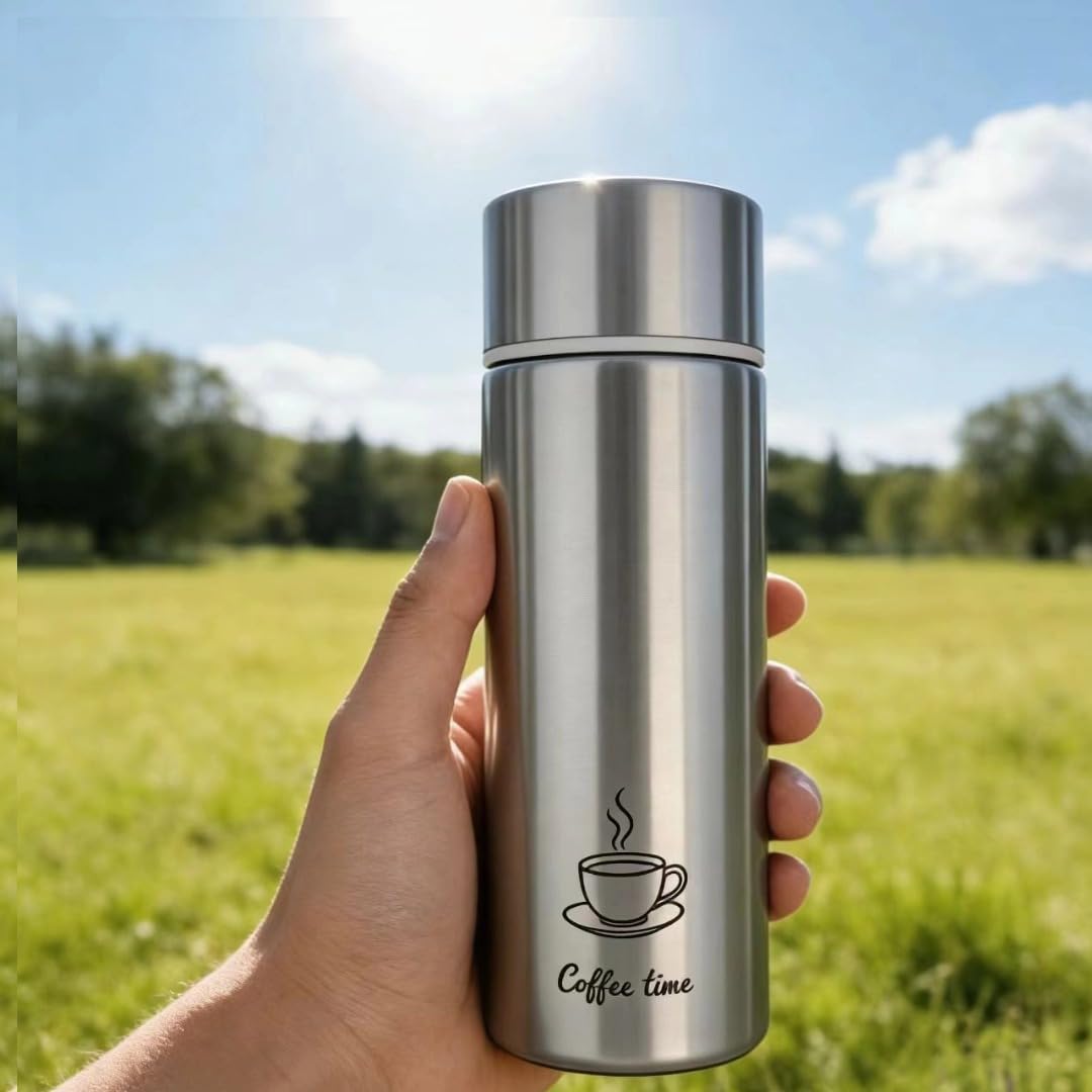 Mini WaterBottle, 5oz, Slim Stainless Steel, Small Insulated Coffee bottle, Small Tumbler, Mini Flask Keeps Drink Cold and Hot, Leak Proof Bottles for Purse, Lunch Bag,Coffee, BPA Free (Red)