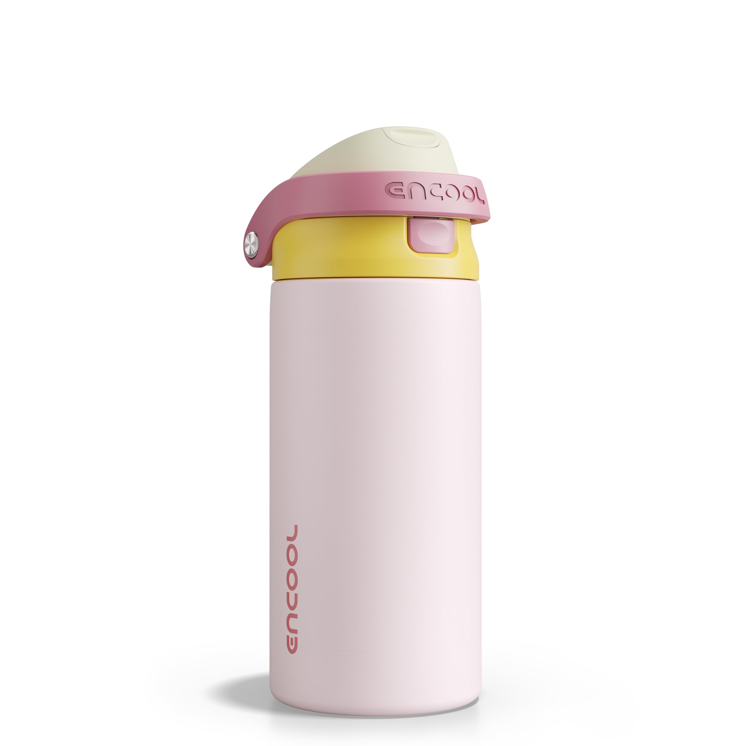 ENCOOL Leakproof Insulated Water Bottle with Straw Dual-Sip Water Bottle Bag-Safe Design for Work, Commute & Gym – Keeps Drinks Cold All Day, 24 oz, Powder Blue