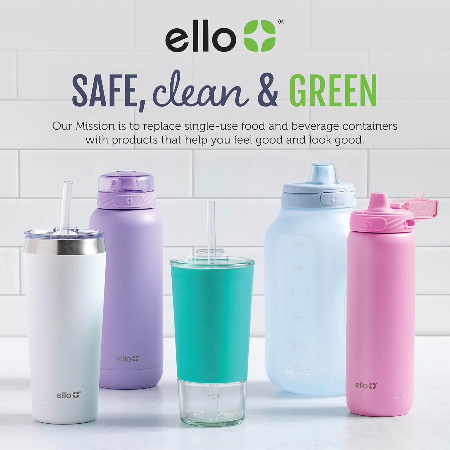 Ello Hydra 64oz Half Gallon Vacuum Insulated Stainless Steel Jug with Locking
