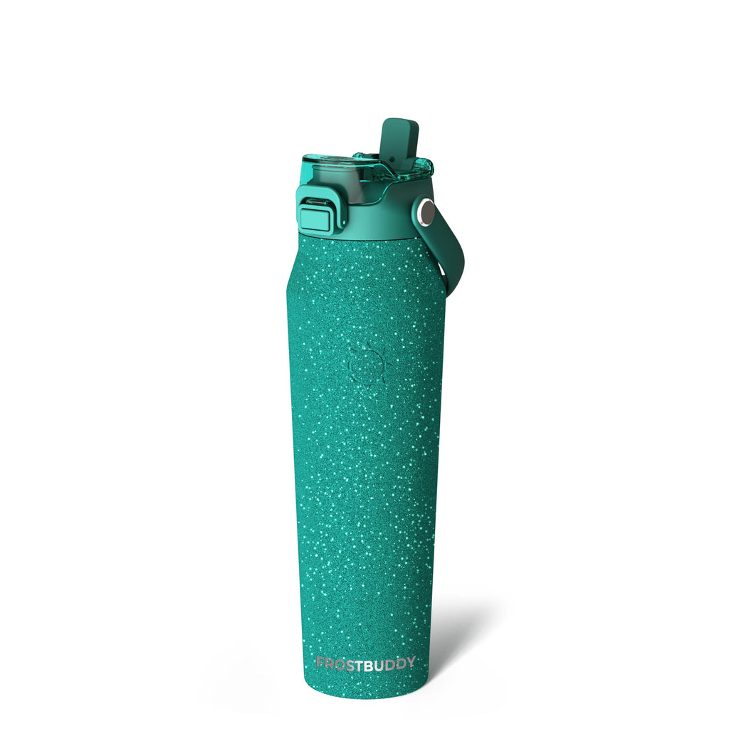 Frost Buddy 16oz Insulated Water Bottle with Straw & Chug Lid | Leak-Proof Stainless Steel | 24-Hours Cold | Sweat-Proof, Cup Holder Friendly | Ideal for Gym, Travel, Sports & Everyday Hydration